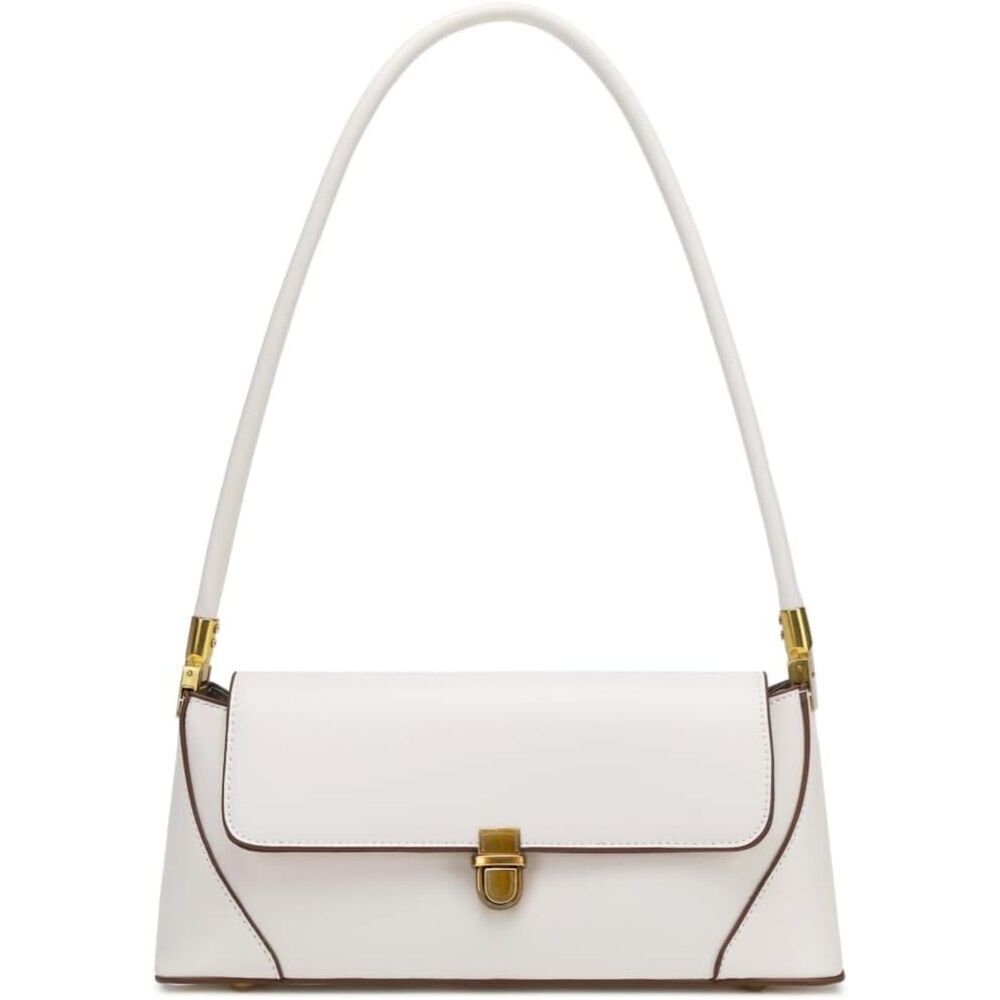 Women White Gold Imported Vintage Retro Classic Cute Hobo Tote Mini Clutch Bag